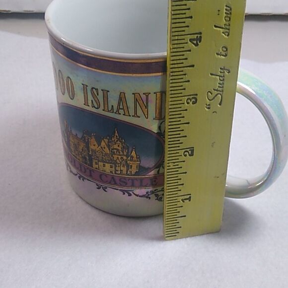 Boldt Castle Souvenir Mug - White and Blue - Picture 5 of 6